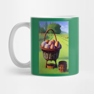 Eggs in a farm Mug